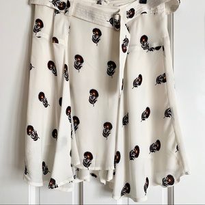 A.L.C Silk Printed Mini Skirt